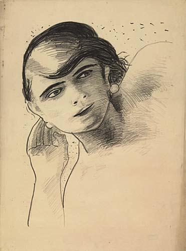 2 Works: Tête de femme & Bust de femme by André Derain, 1927