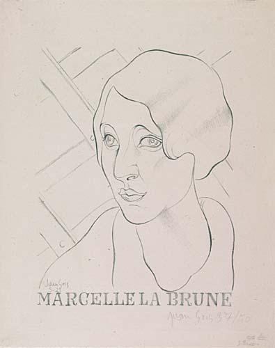 Marcelle la Brune by Juan Gris, 1921