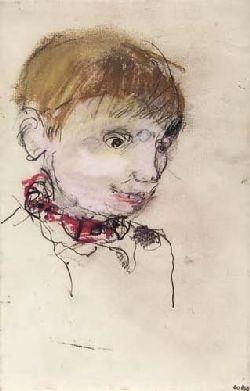 Artwork by Joan Kathleen Hardy Eardley, PORTRAIT OF A BOY, Made of Pastel
