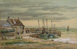 EVENING NEAR MONTROSE & ANOTHER ARTWORK - John Hamilton Glass