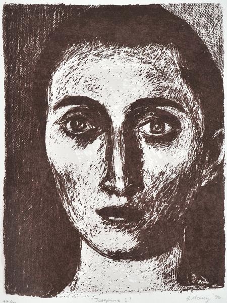 Artwork by John Money, Josephine I, Made of linocut