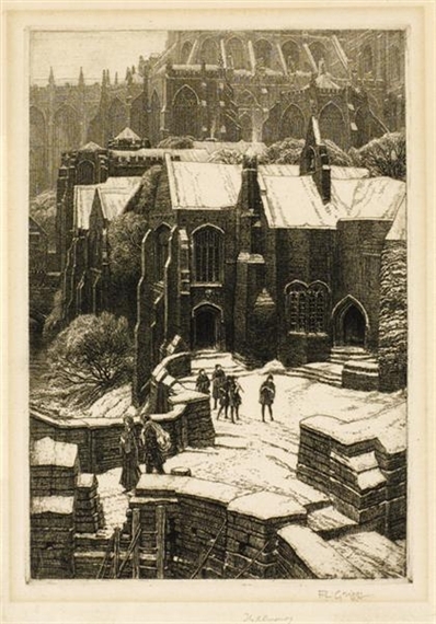 The almonry by Frederick Landseer Maur Griggs, 1925