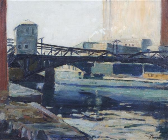 Industrial Scene, Chicago by Tunis Ponsen