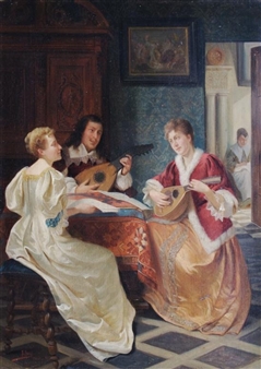 Interior Scene - August Hermann Knoop