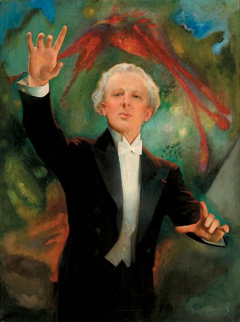 Artwork by American School, 20th Century, PORTRAIT OF LEOPOLD STOKOWSKI, Made of oil on canvas