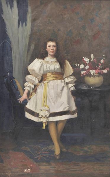 George Walton | Portrait of a Girl (1888) | MutualArt