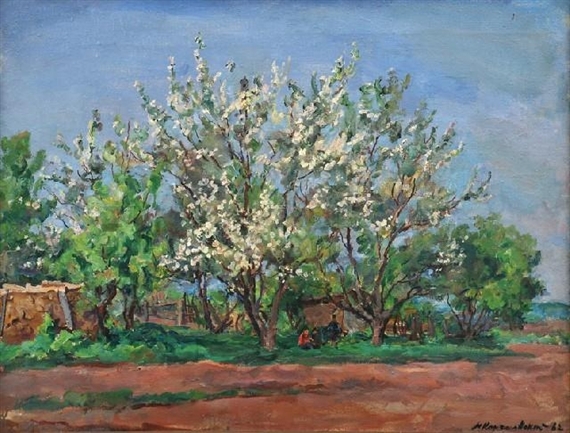 Trees in Bloom by Mikhail Petrovic Konchalovsky, 1982