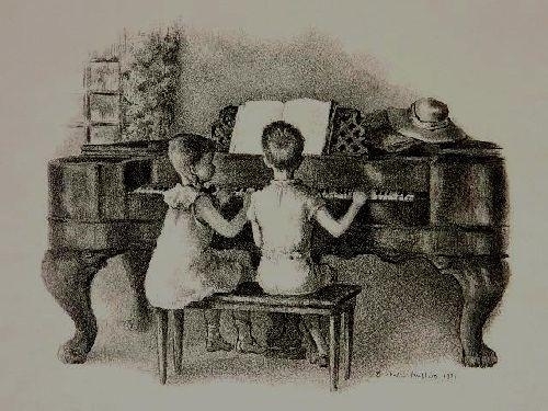 ''Duet'' by Andrée Ruellan, 1937