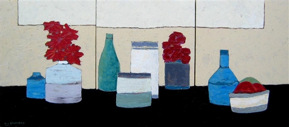 Thinking of Morandi (triptych) by David Edwards