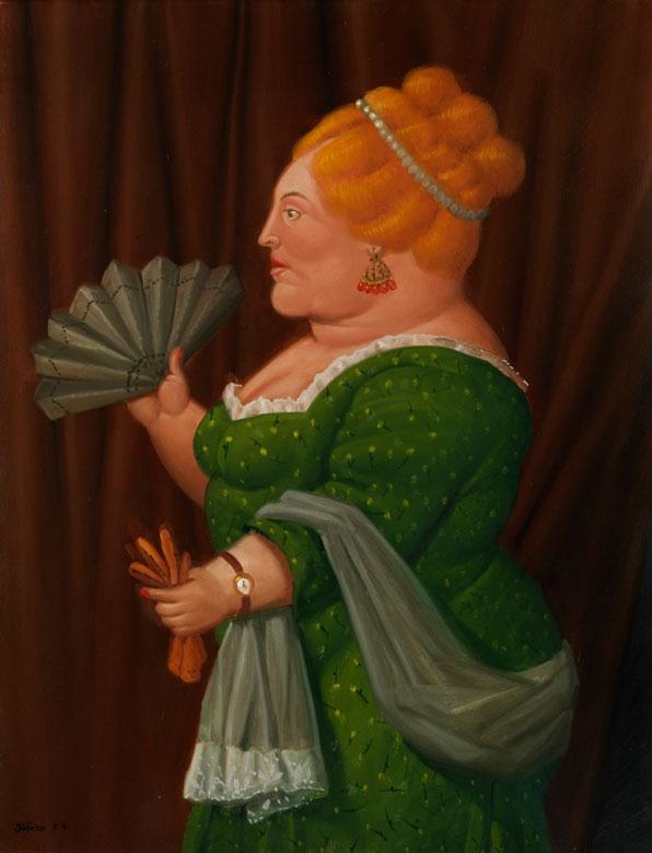 PORTRAIT OF A LADY IN PROFILE by Fernando Botero, 2004