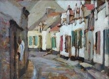 Street Scene, Northern France - Catherine Giles