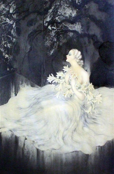Louis Icart | Two Works: Lilies; Orchids (1934 - 1937) | MutualArt