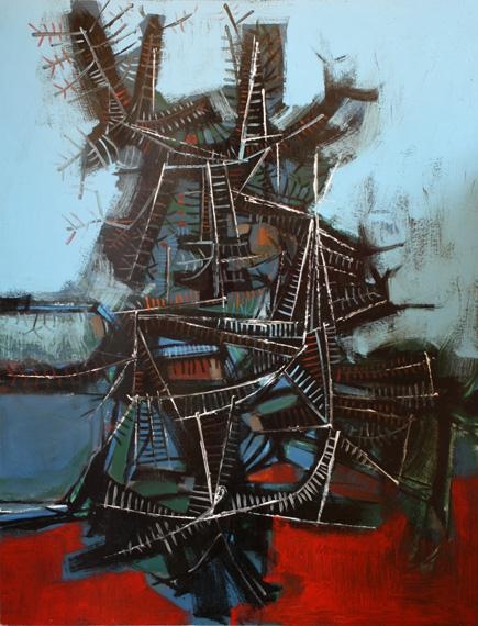 Artwork by Jean-Guy Mongeau, Allegro, Made of oil