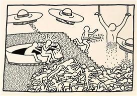 Keith Haring: The Blueprint Drawings @ Pace Prints, NYC