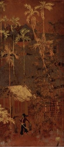 L'ENTRÉE DU VILLAGE (THE GATE OF THE VILLAGE) by Pham Hau