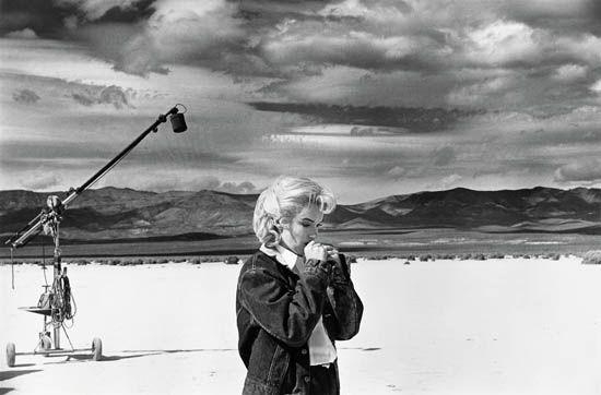 Marilyn Monroe on the set of The Misfits by Eve Arnold, 1960; printed circa 2000
