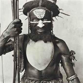 Tambul Warrior (New Guinea), 1970 by Irving Penn, printed 1979