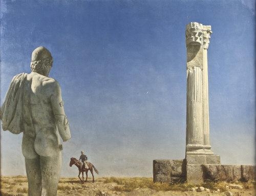 Artwork by Patrick Hennessy, Horseman, Pass By, Made of Oil on canvas