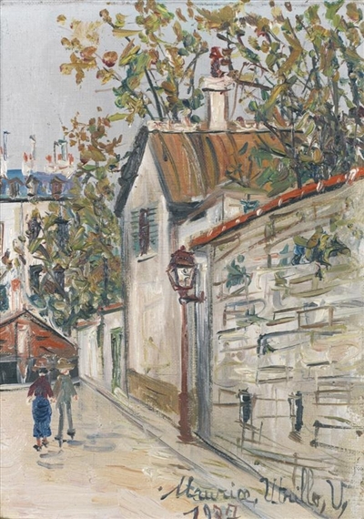 Rue Saint Vincent by Maurice Utrillo, 1937