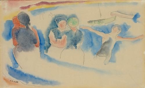 Bathing Beach by Charles Demuth, 1934