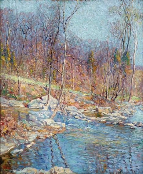 Artwork by Roy Cleveland Nuse, CABIN RUN, TOHICKON, Made of oil on canvas