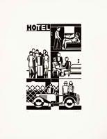 Hotel by Gerd Arntz