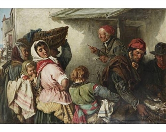 A fish auction, Newhaven - Keeley Halswelle