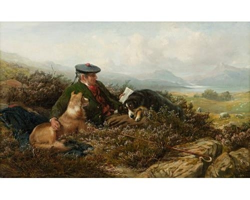 The old Shepherd by George Earl, 1871