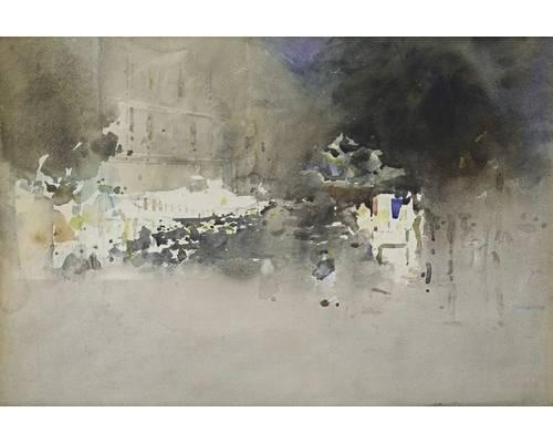 Street scene, Paris by Arthur Melville