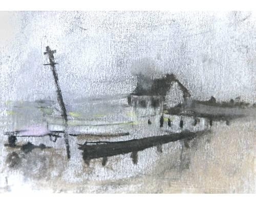 Catterline landscape by Joan Kathleen Hardy Eardley