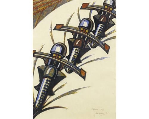 Speedway by Sybil Andrews, 1934