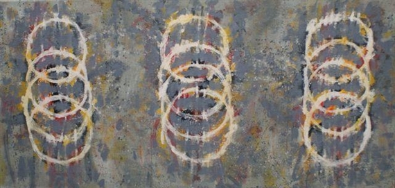 Buddha Bending II Wooster Triptych by David Rankin, 1999