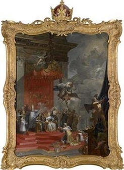 An Allegory of the Coronation of Emperor Charles VI as King of Bohemia in Prague on 5th September 1723 - Johann Georg Böhm