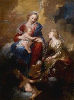 The Mystical Marriage of Saint Catherine - Pietro Dandini