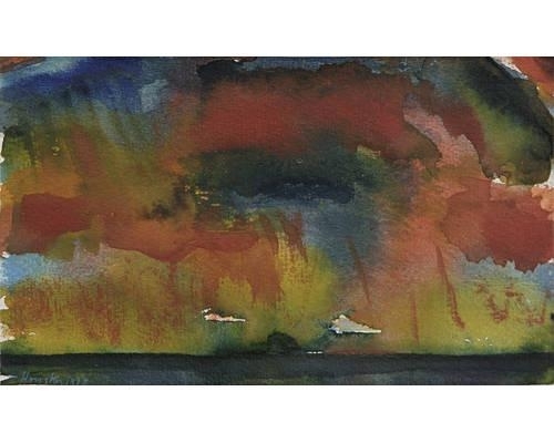 Bass Rock, Dusk by John Houston, 1998