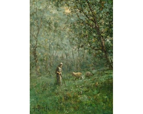 A shepherdess by George A. Boyle