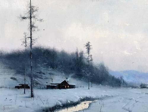 In for the evening by Thomas Kinkade, 1982