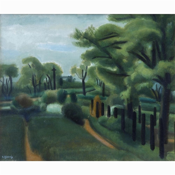 FRESH GREEN by Yasui Sotaro, 1924