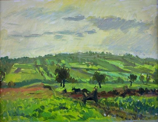 Wilhelm Rudolph | Landschaft mit Pferden (Circa 1935) | MutualArt