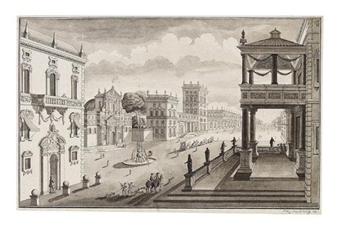 Ideale Stadtansicht - Claude-Joseph Verdat