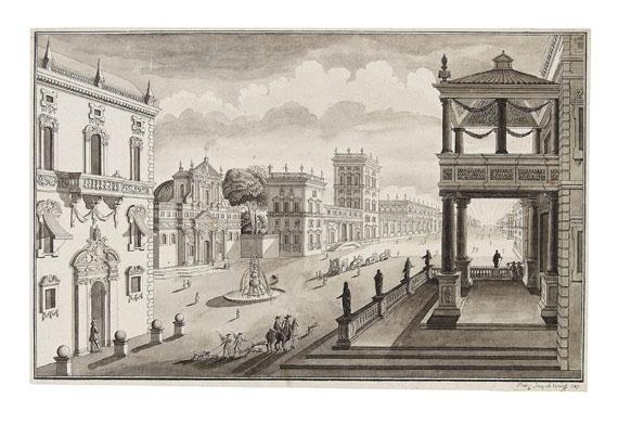 Ideale Stadtansicht - Claude-Joseph Verdat