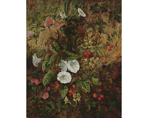Artwork by Martha Darlay Mutrie, A still life of flowers on a bank, Made of oil on canvas