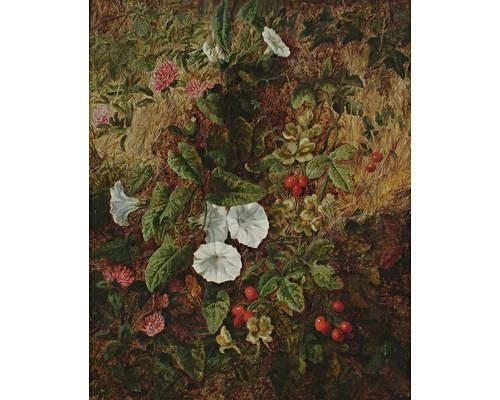 A still life of flowers on a bank by Martha Darlay Mutrie