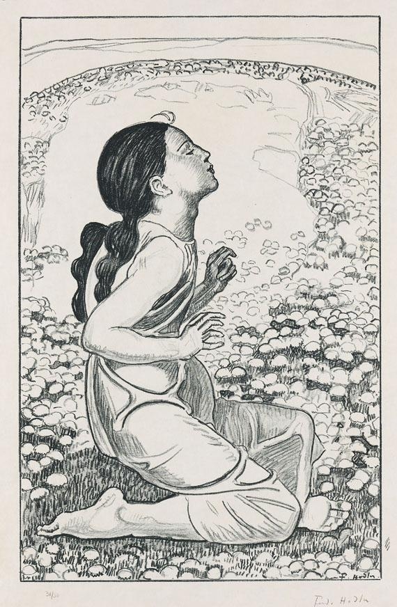 Frühlingssehnsucht by Ferdinand Hodler, 1900