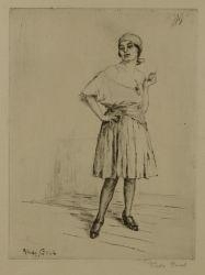 Girl with a cigarette - Frieda Gold