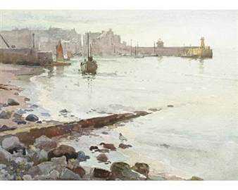 Fishing Boat off the harbour - William Benner