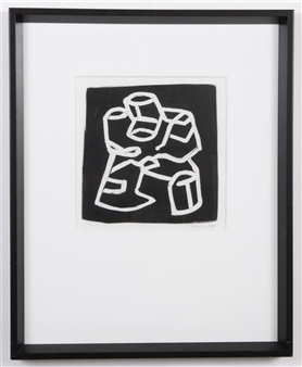 Abstract in black and white of figure - Mark Mueller