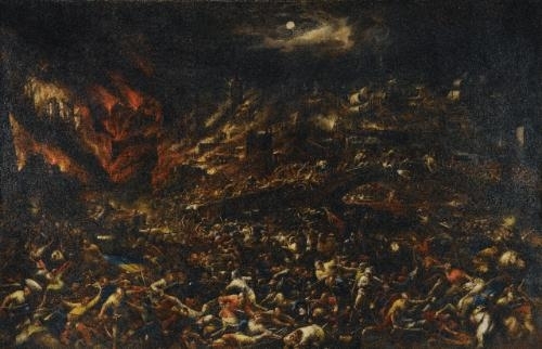 The Sack of Troy by Gillis van Valckenborch