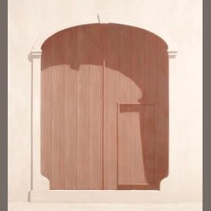 Artwork by Harry Holland, Doorway, Made of oil on board