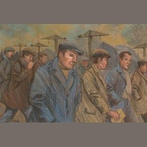 Workers at the end of the day by James McDonald